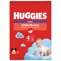 HUGGIES Pants sauskelnės-kelnaitės berniukams S4, 9-14 kg, 72 vnt. pakuotėje