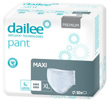 DAILEE Premium Maxi XL sauskelnės-kelnaitės, pakuotė 10 vnt.