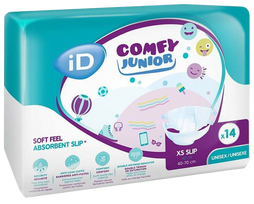 ID Comfy Junior XS sauskelnės Slip 14 vnt., 40-70 cm