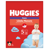 HUGGIES Pants S5 kelnaitės berniukams, 12-17kg, dėžė, 68 vnt.