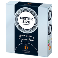 Prezervatyvai MISTER SIZE 57/180 mm, 3 vnt. pakuotėje