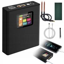 Mini taškinio suvirinimo aparatas su Lcd ekranu, reguliuojamas rinkinys + Power Bank