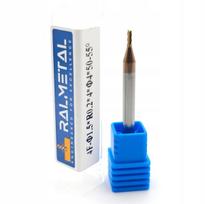 Vhm radialinis frezas 1,5 x R0,2 x 4d x 50 mm 55 Hrc