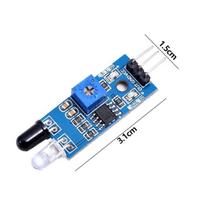 Gerui Ir infraraudonųjų spindulių kliūčių išvengimo jutiklio modulis 3 laidų atspindžio fotoelektrinis jutiklio modulis, suderinamas su Arduino Smart Car Robot Raspberry Pi Lm393, 20 vnt.