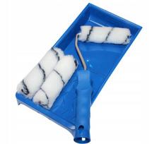 Dažymo rinkinys lovelis 3 x atsarginis Mikropluošto volelis 10 cm rankena fi6