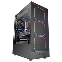 Korpusas ATX žaidimų kompiuterio korpusas - MARS GAMING - MC-NEBULA - 4 ARGB 120 mm ventiliatoriai - Grūdinto stiklo panelė - Juoda