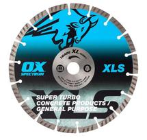 Ox Tools Trade Xl Super Turbo segmentinis deimantinis diskas betonui ir Gp 230/22,23 mm, mėlynas