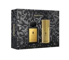 Rinkinys Antonio Banderas The Golden Secret vyrams: tualetinis vanduo EDT, 100 ml + purškiamas dezodorantas, 150 ml