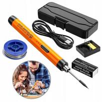 Nešiojamas usb lituoklis 800mah 3w1 su kanifolija ir įrankių dėže