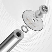 4 vnt. mini pjūklų diskų rinkinys (32 mm x 2 + 24 mm x 2), vidinių vamzdžių pjoviklis, šešiabriaunis kotas pvc sanitarinis vidinis pjoviklis 6,35 mm (1/4 colio), plieniniai pjūklų diskai skirti medžiui, plastikui, metalui
