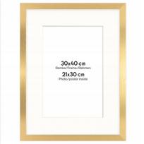Auksinė nuotraukų rėmelė Framai® 30x40 cm su passe-partout (21x30 cm)