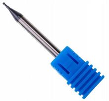 Vhm karbido freza sferinė 2 ašmenų fi 1,0 mm R0,5 55hrc