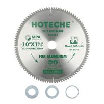 Hoteche tct diskinis pjūklo diskas 254 x 30 x 100t, skirtas tiksliam aliuminio ir plastiko pjovimui, su sk5 pagrindu, 1,8 mm storio, 100 dantų, oke402 pjovimo galvutė, maks. 6000 aps./min., įskaitant 3 poveržles