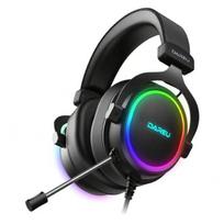 Dareu EH925 žaidimų ausinės, RGB, 7.1, juodos