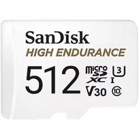 Western Digital High Endurance, MicroSDXC, 512GB, UHS-I, U3, V30 +Adapter SDSQQNR-512G-GN6IA
