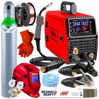 Suvirinimo aparatas IDEAL TECNO MIG 202 LED, MIG/MMA/TIG, 200A, IGBT, aliuminiui