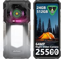 Atsparus telefonas Ulefone Armor 33, 25500mAh baterija, 24GB+512GB, 66W įkrovimas