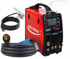 Pusiau automatinis suvirinimo aparatas WELDMAN MIGTEC 200 LCD, MIG/TIG/MMA