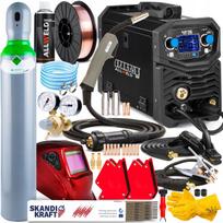 Suvirinimo aparatas SPARTUS MIG 215 MMA TIG, 230V, 200A, aliuminiui, sinerginis