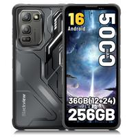 Išmanusis telefonas Blackview Fort 5, 36GB RAM, 256GB atmintis, atsparus smūgiams, Android 16