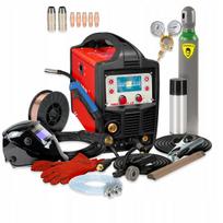 Suvirinimo inverteris WELDMAN 200A, MIG/TIG/MMA, LCD, ALU, IGBT, rinkinys