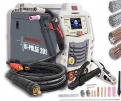 Suvirinimo aparatas TIG DC pusautomačiu MIG/MAG BI-PULSE 201 MMA viela SG3 308L
