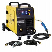 Suvirinimo inverteris 200A MIG/MAG MMA MAGNUM MIG 240 LCD, 4x4, sinergetinis, Pulse