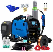 Suvirinimo aparatas SHERMAN DIGIMIG 203L SWIFT SYNERGY MIG/TIG/MMA 200A su dujų balionu ir viela