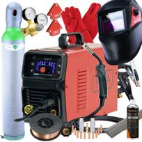 Pusiau automatinis suvirinimo aparatas MIGOMAT 200A 230V MIG 201 MMA FLUX TIG LIFT Synergy