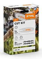 Grandinės pjovimo rinkinys STIHL GTA 26: kreipiamasis bėgelis ir grandinės