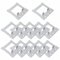 Metaliniai 5x5 cm rėmų kabliukai, 12 vnt. komplektas