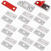 Magnetinių kabliukų rinkinys spintelių durims, 10 vnt., metaliniai