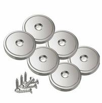 Neodimio puodo magnetai 32x8 mm, 40 kg, 6 vnt. komplektas