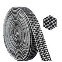 Lipni juostelė su kristalais, juoda, dekoravimui, 273 cm
