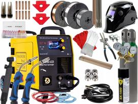 Suvirinimo aparatas Migomat 200A 230V SYNERGY MIG/MAG DUAL PULS rinkinys