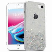 Permatomas blizgus „iPhone 7/8/SE 2020“ dėklas moterims
