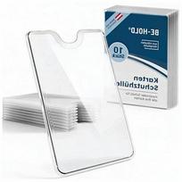 Skaidrus plastikinis kortelių dėklas, 10 vnt.