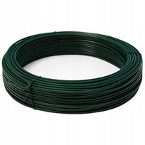 Sodo viela su PVC danga, žalia, 70 m, 3,8 mm, tinkama metalinei tvorai