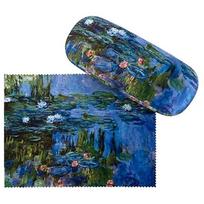 Akinių dėklas Claude Monet „Vandens lelijos“, audinys, moterims, dovanų idėja