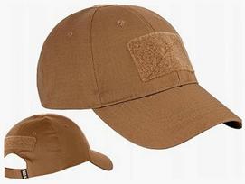 Vyriška kepurė su lipduku BASEBALL CAP FLEX RIP STOP, Coyote, S/M