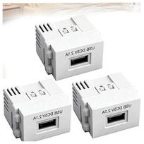 USB maitinimo adapterių rinkinys, 5V 2.1A, 220V, 3 vnt., metalinis