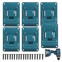 Sieninis laikiklis Makita 18V įrankiams, 6 vnt., ABS plastikas