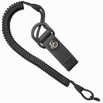 Spiralinė elastinga paracord raktų grandinėlė su karabinu