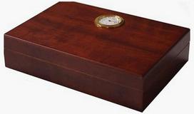 Kelioninis cigarų drėkintuvas iš kedro su higrometru, 5–8 cigarams