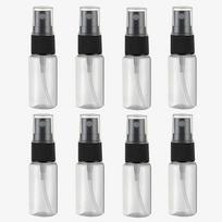 Purškiamų buteliukų rinkinys, 15 ml, skaidrūs, 8 vnt.
