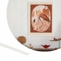 Lipni dekoratyvinė PVC juosta sienoms, atspari drėgmei, 0,64 cm x 6,1 m