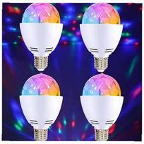 LED sukama RGB lemputė, 4 vnt. – vakarėliams, namams, klubams