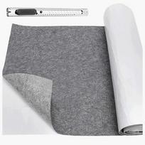 Lipni tamsiai pilka veltinio juosta baldams, 220 x 40 cm, 2 mm