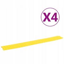 PVC kabelių apsauga, geltona, 98,5 x 12,5 x 1,7 cm, iki 2 t svoris