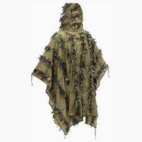 Vyriškas kamufliažinis pončas PONCHO GHILLIE LEAF US Woodland